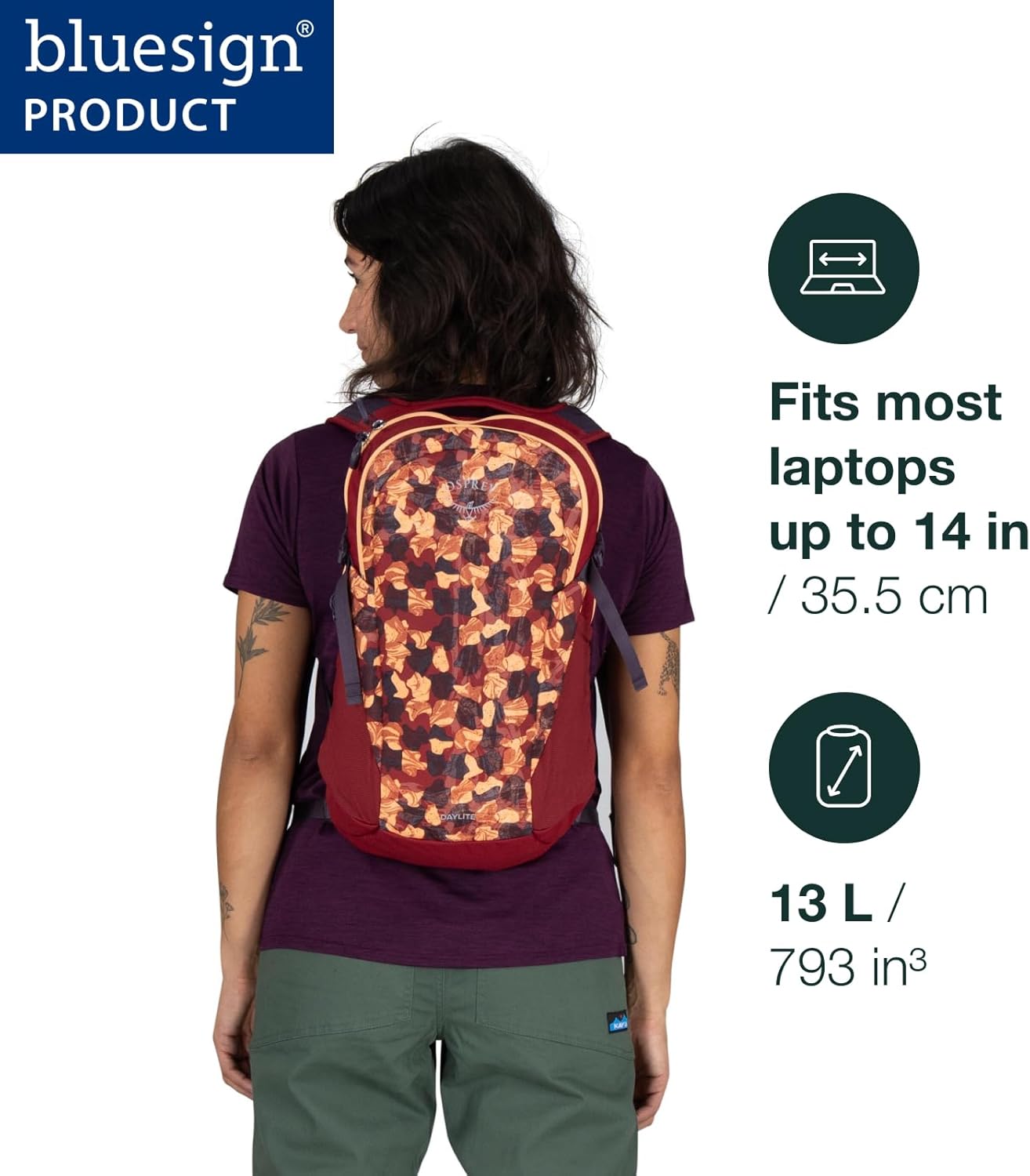 Osprey Daylite Commuter Backpack - Lightweight Everyday Bag with Laptop Sleeve, Bottle Pockets